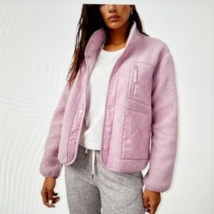 Rails Lorna fleece jacket in Lilac Size Large